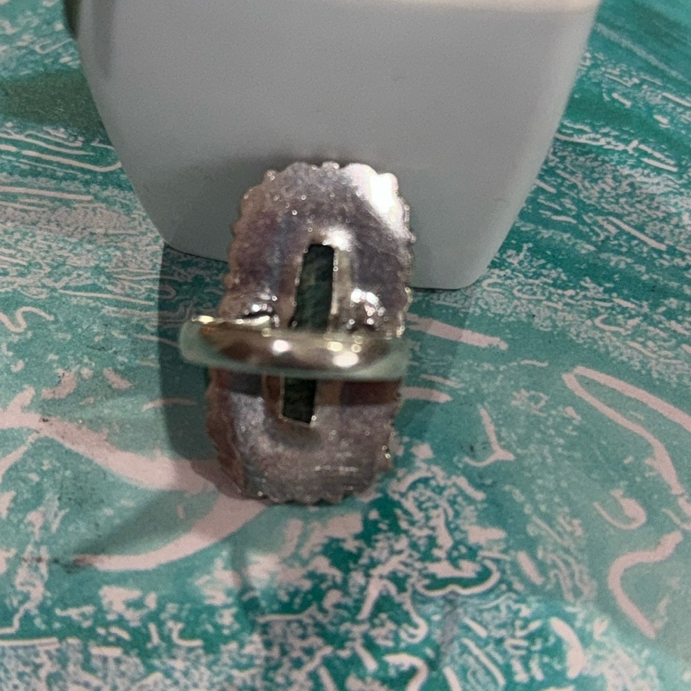 Silver Amazonite Ring - image 6